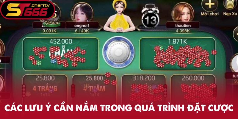 Xóc Đĩa - A Đến Z Cẩm Nang Đặt Cược Dành Cho Người Chơi Mới 3 Các lưu ý cần nắm trong quá trình đặt cược tựa game